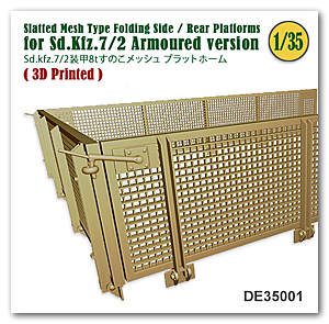 Slatted Mesh Type Folding Side / Rear Platforms for Sd.Kfz.7/2 Armoured version
