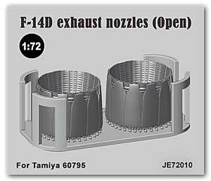 F-14A Nozzles (Open) for Tamiya 60795